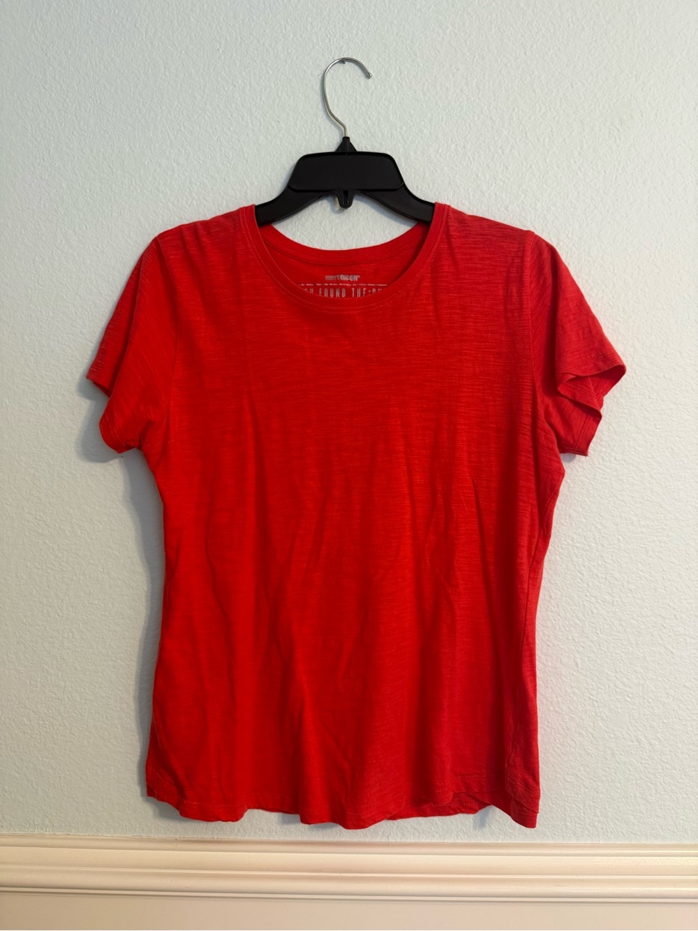 Cotton On Red Short Sleeve Crew Tee